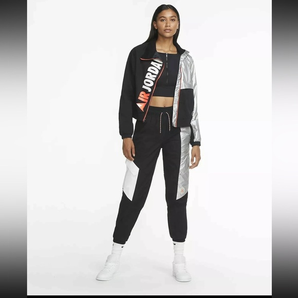 Air Jordan Winter Utility Womens Pants Size S Joggers Black Silver NWT - Picture 14 of 15
